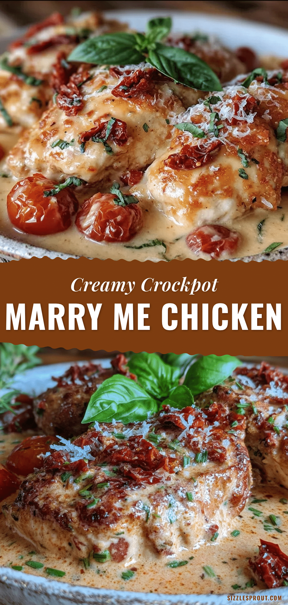 creamy crockpot marry me chicken recipe