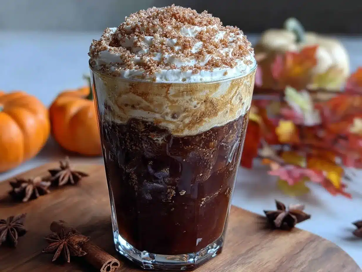 creamy pumpkin spice cold foam preparation steps