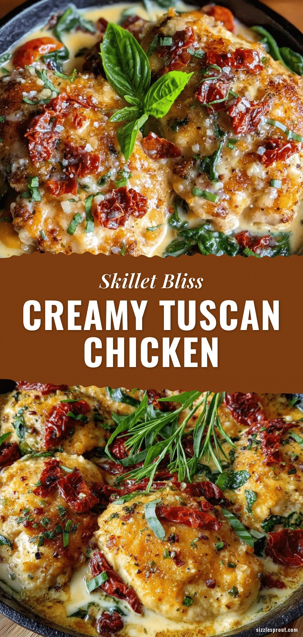 creamy tuscan chicken skillet recipe