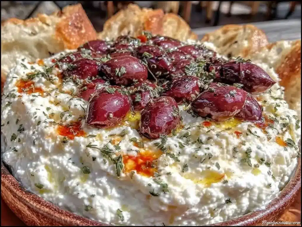 creamy whipped feta dip - featured image