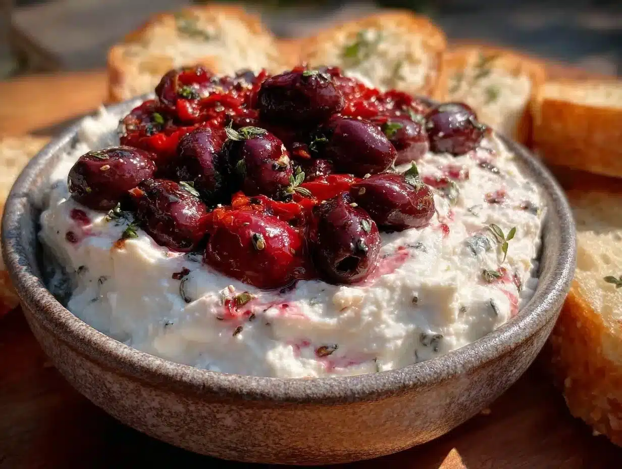 creamy whipped feta dip preparation steps