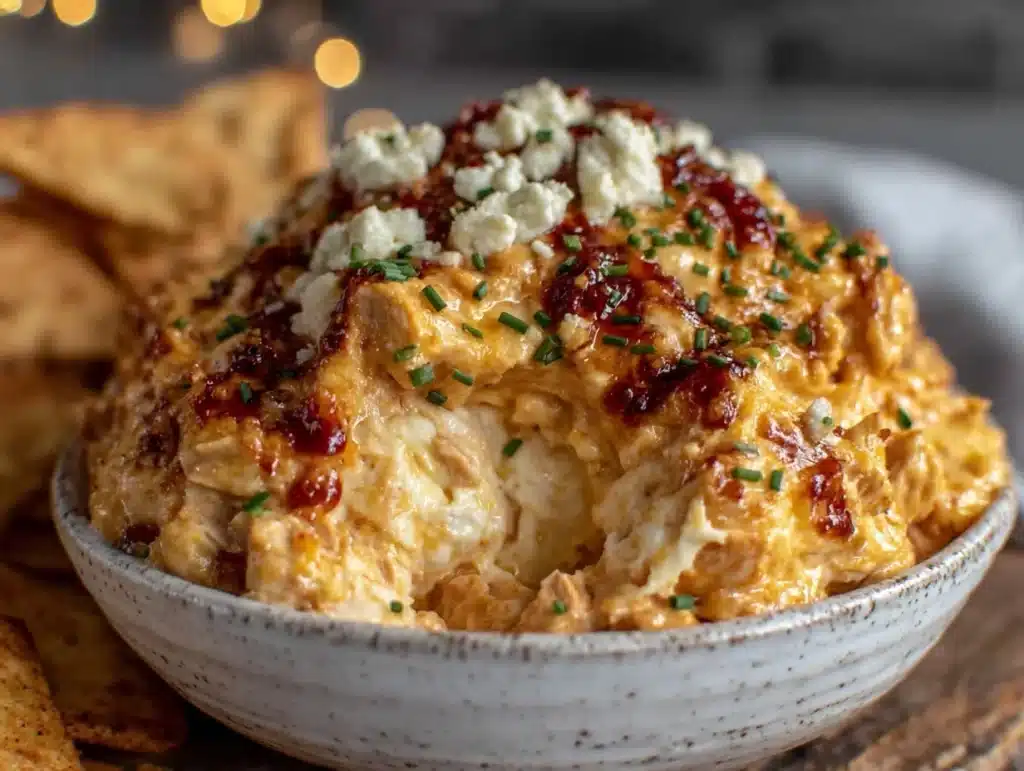 crispy buffalo chicken dip - featured image
