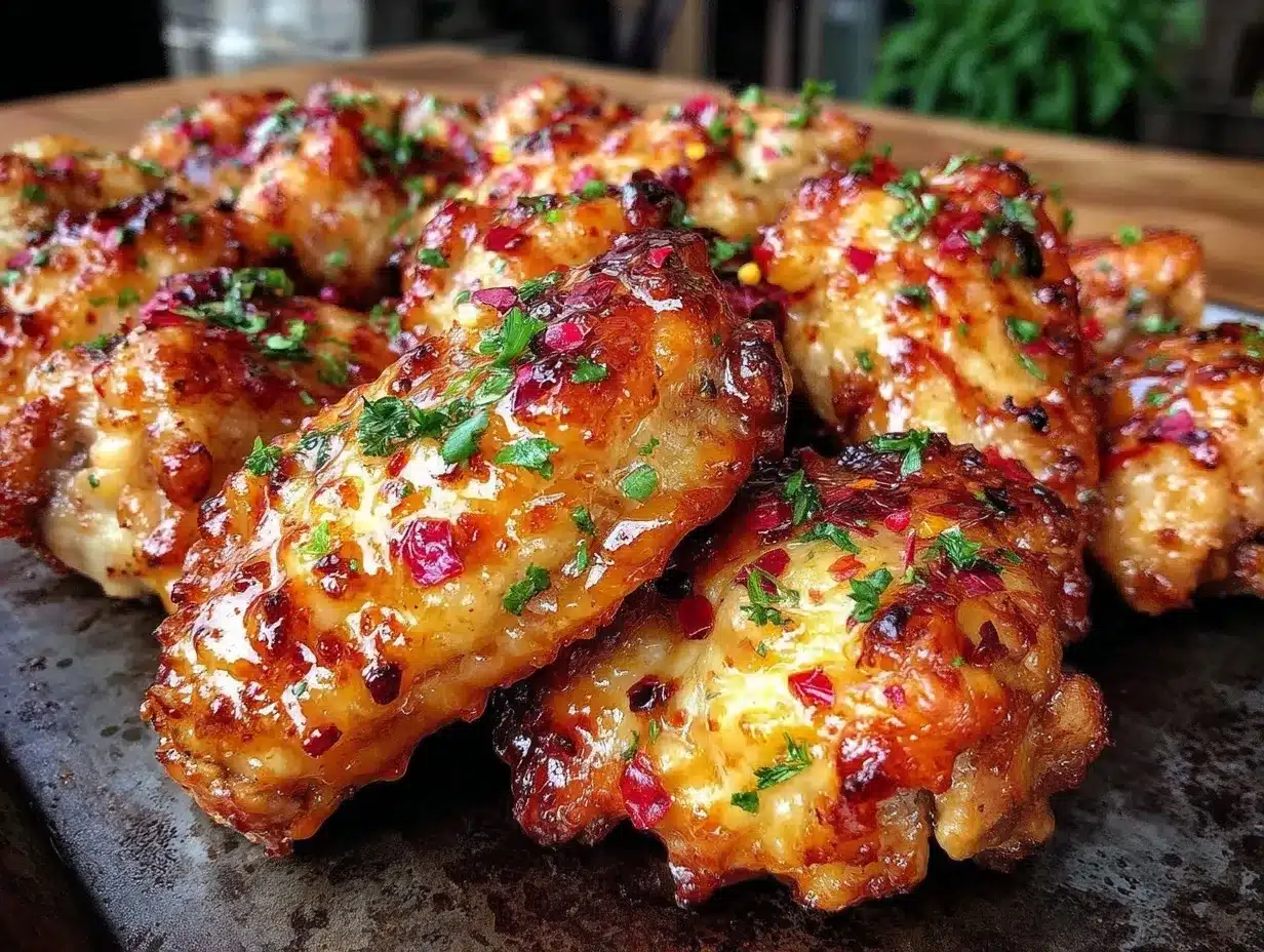 crispy garlic parmesan chicken wings preparation steps