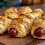 crispy mummy hot dog halloween appetizers - featured image