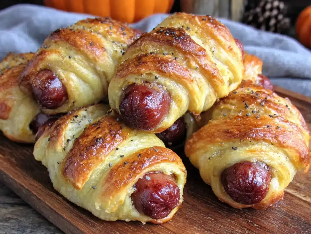 crispy mummy hot dog halloween appetizers preparation steps