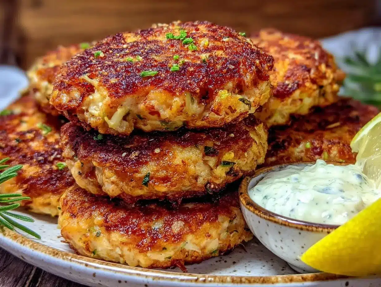 crispy shredded zucchini chicken fritters preparation steps