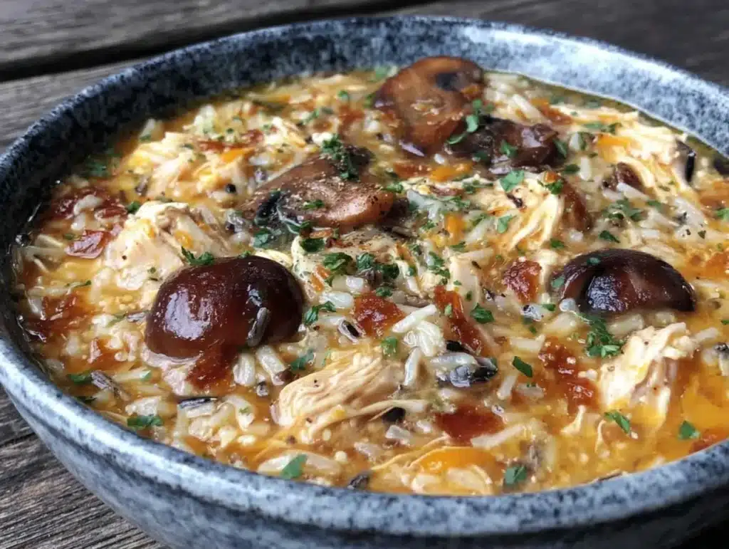crockpot chicken and wild rice soup - featured image