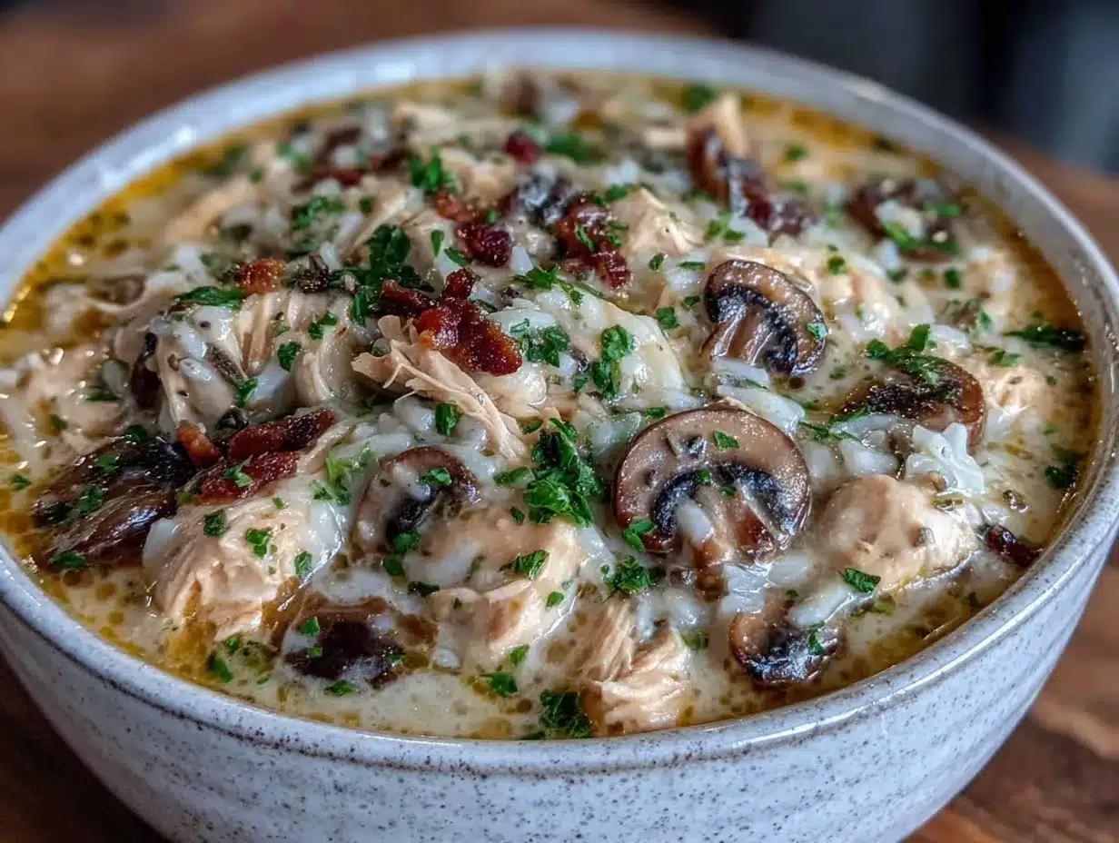 crockpot chicken and wild rice soup preparation steps