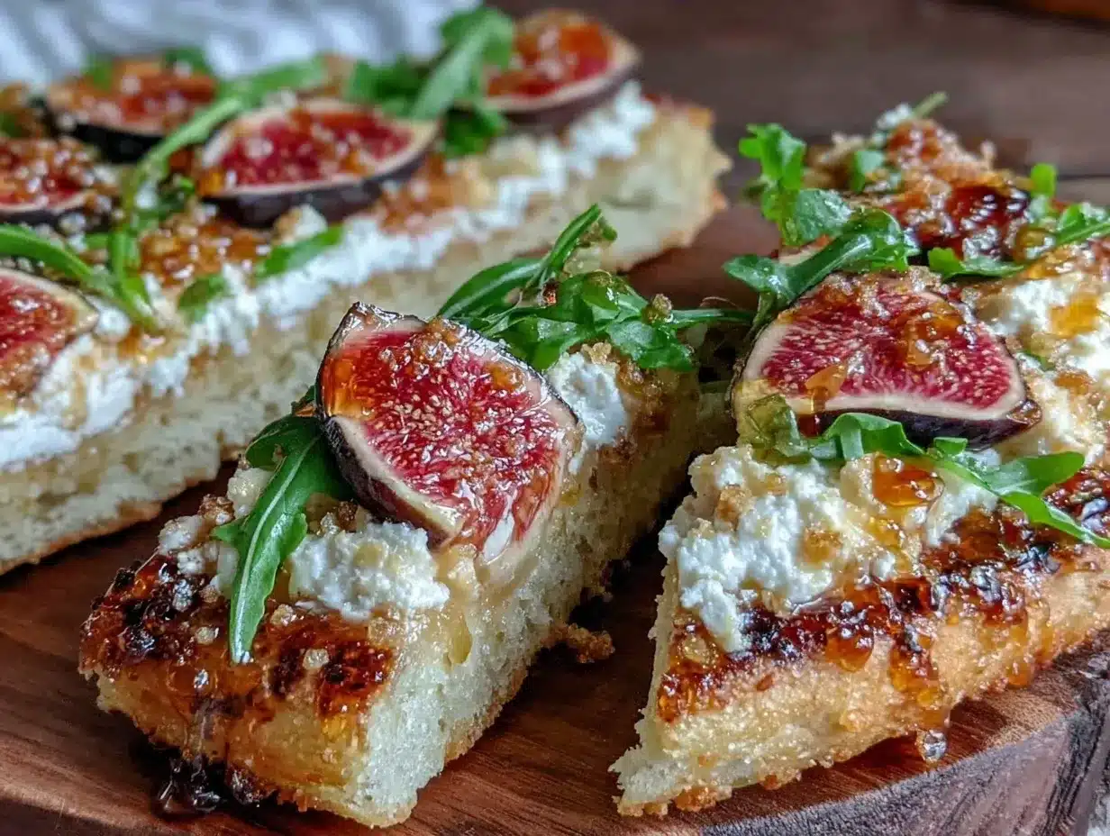 Flavorful Fig and Goat Cheese Flatbread preparation steps