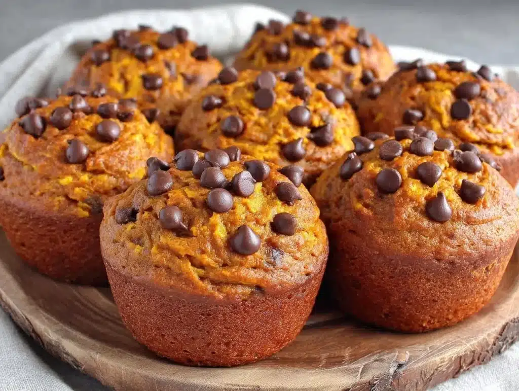freezer-friendly pumpkin chocolate chip muffins - featured image