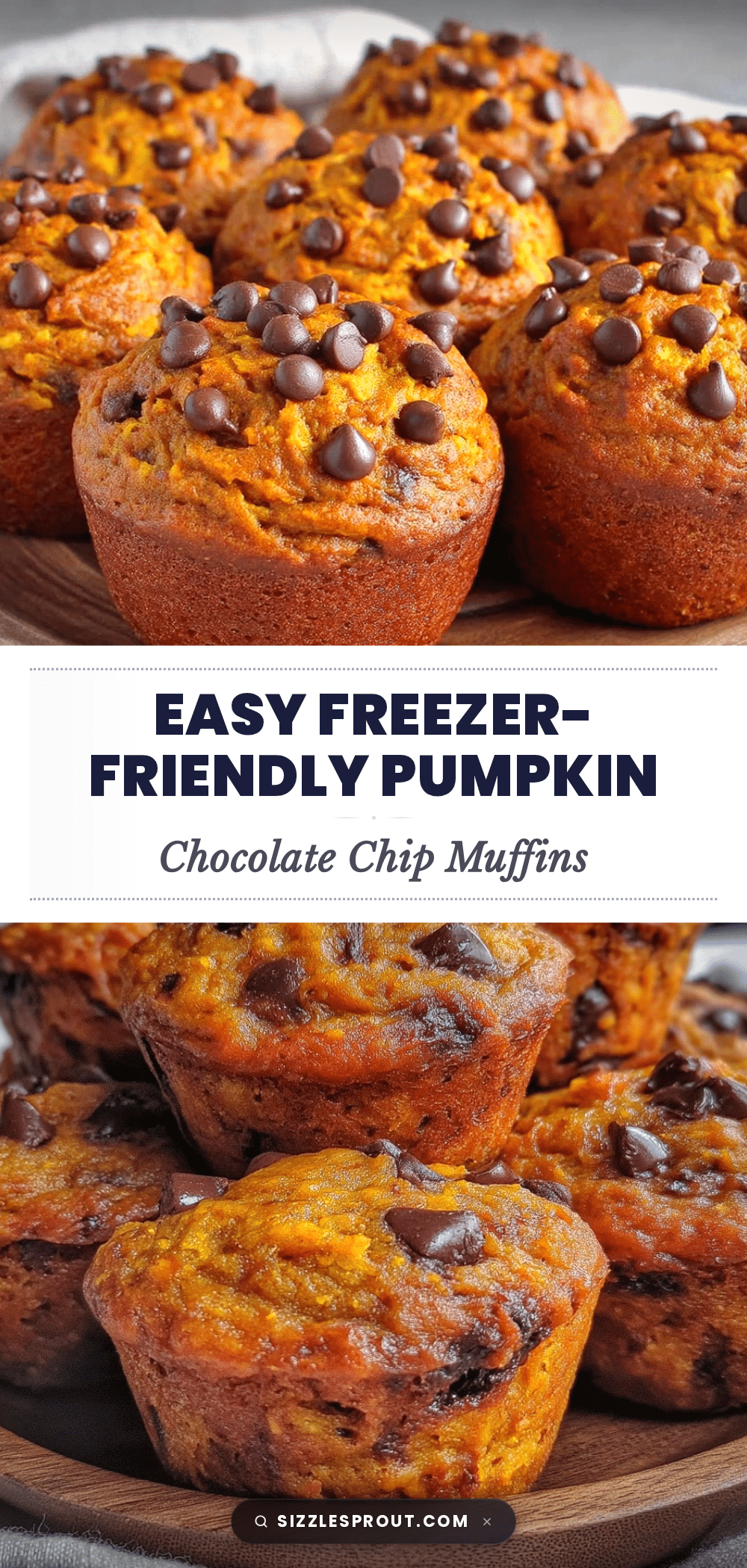 freezer-friendly pumpkin chocolate chip muffins recipe
