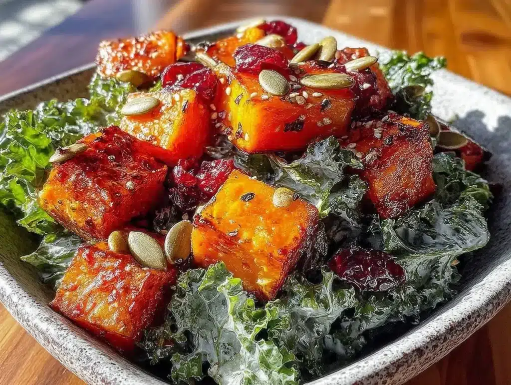 fresh harvest kale salad - featured image