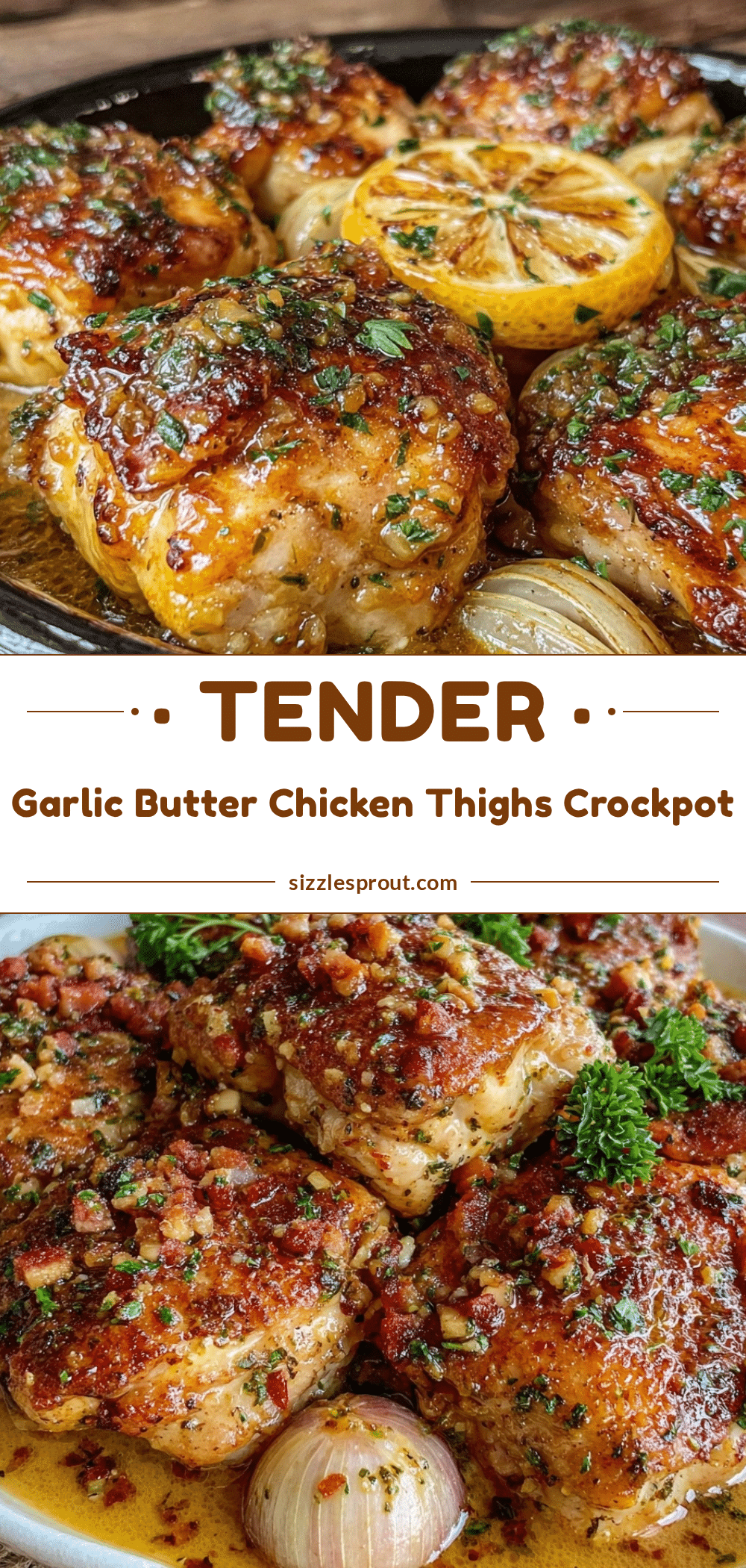 garlic butter chicken thighs crockpot recipe recipe