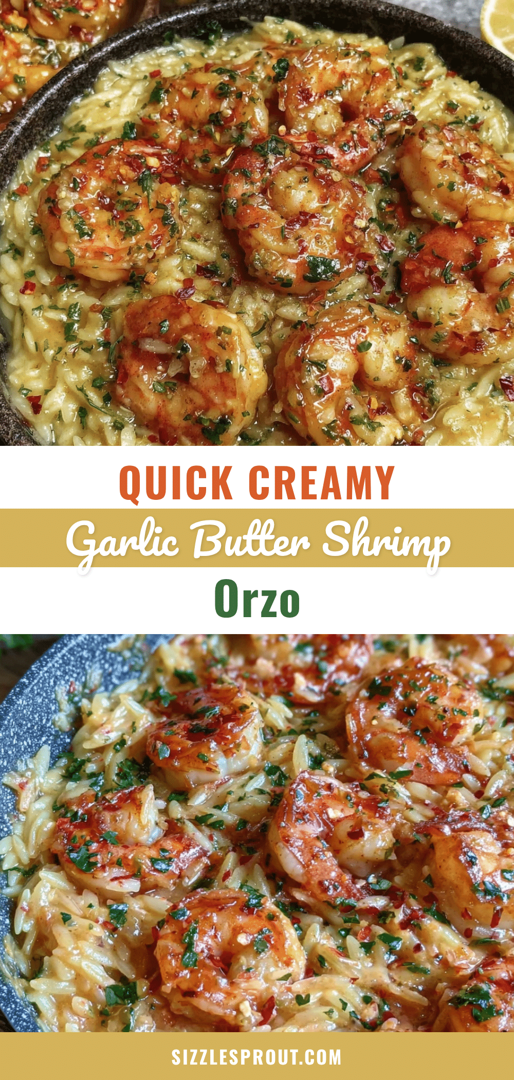 garlic butter shrimp orzo recipe