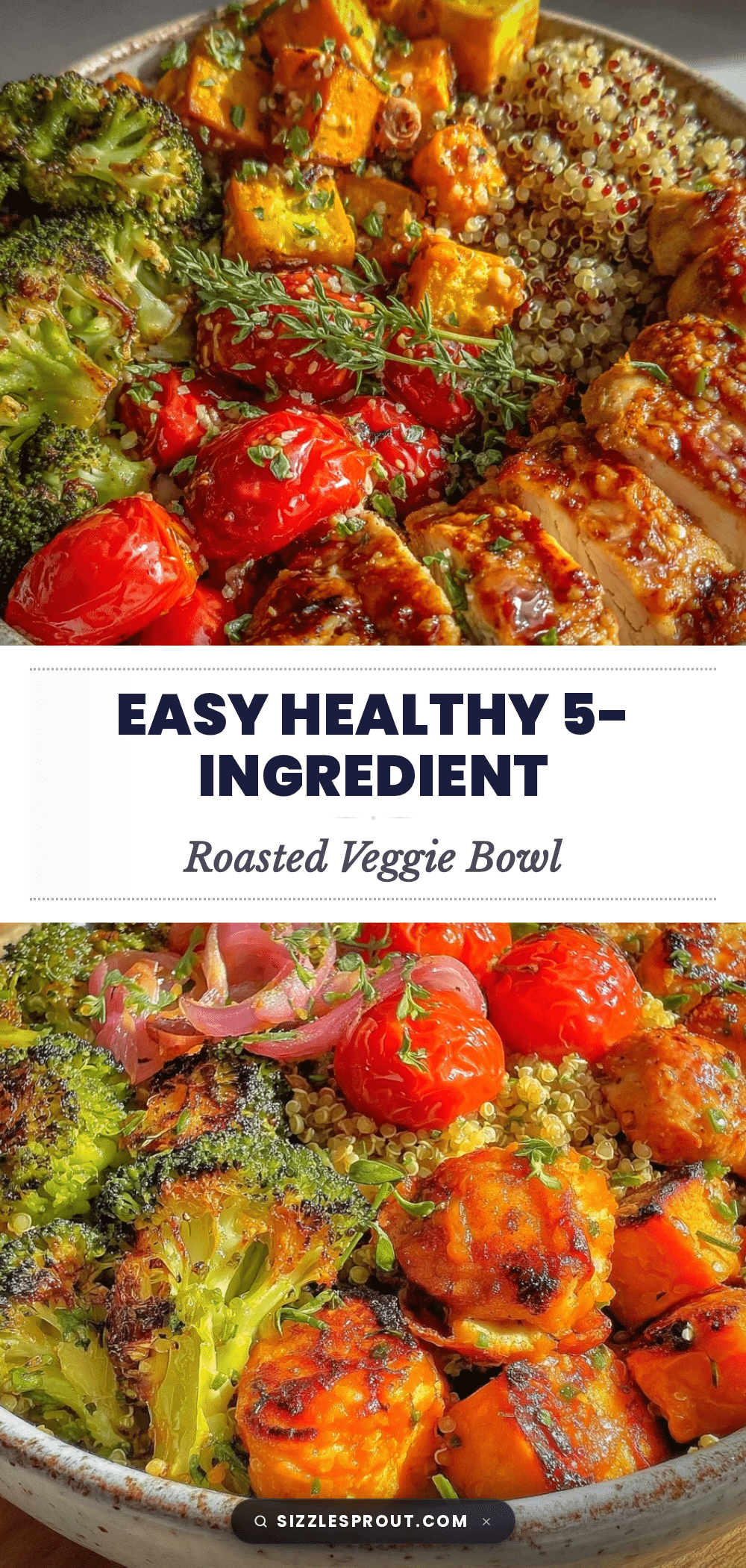 healthy 5-ingredient dinner bowl recipe