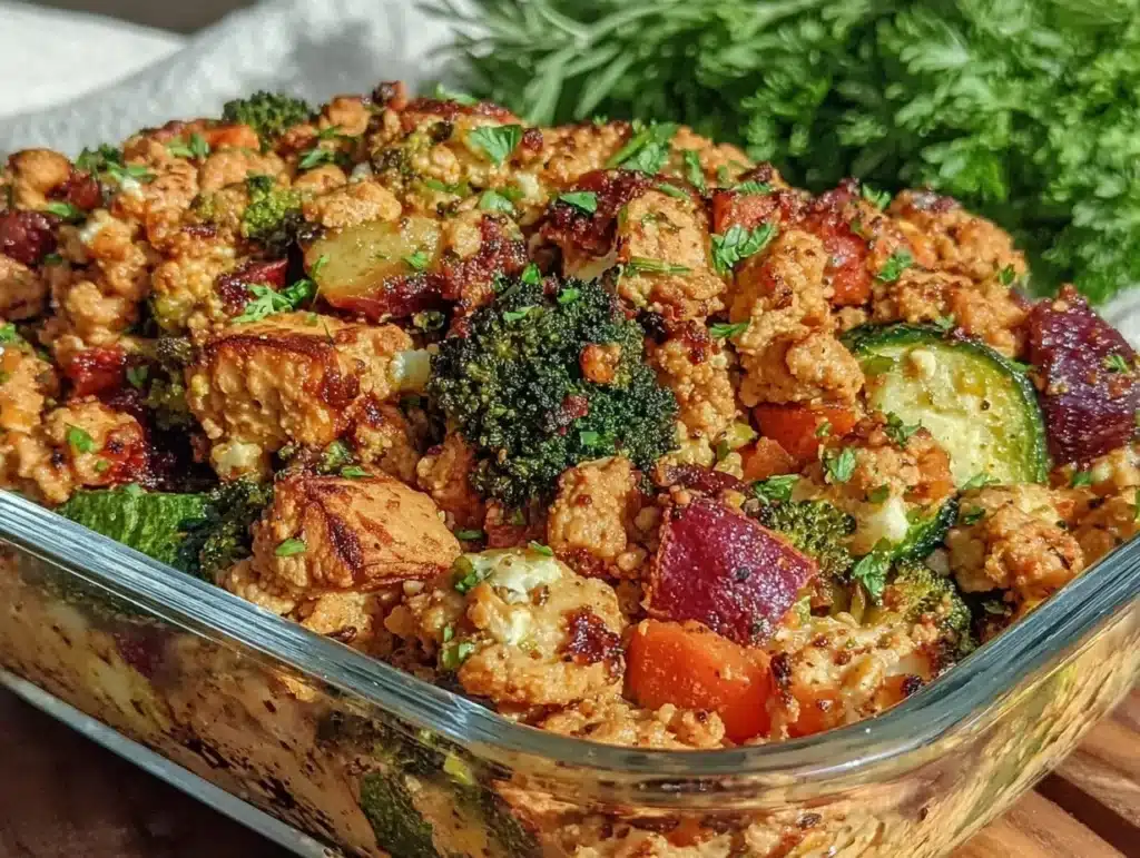 healthy high-protein turkey meal prep - featured image