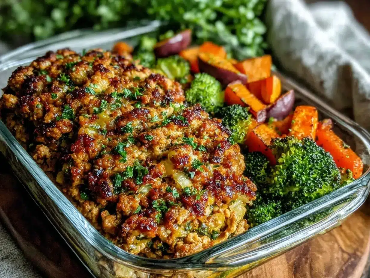 healthy high-protein turkey meal prep preparation steps