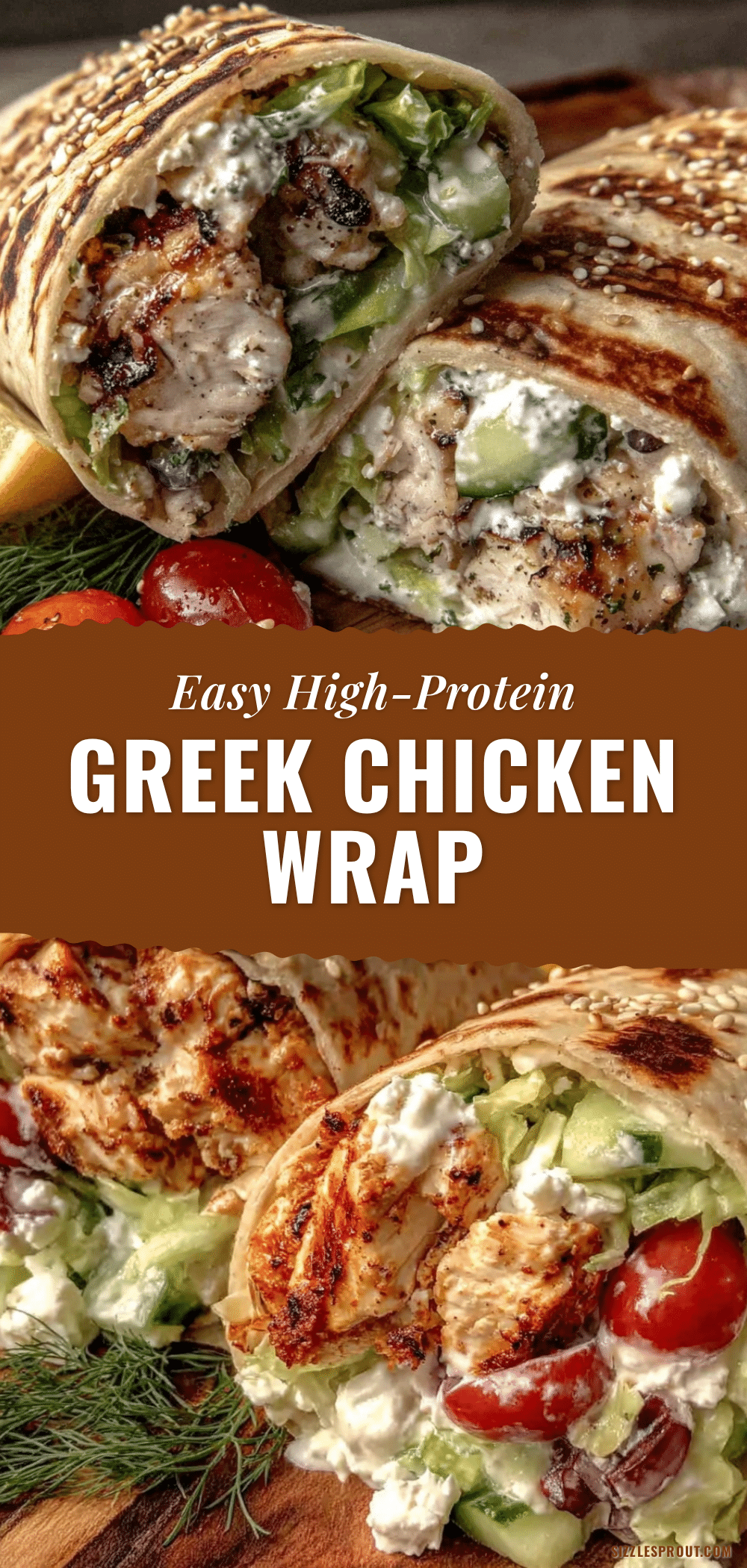 high-protein greek chicken wrap recipe