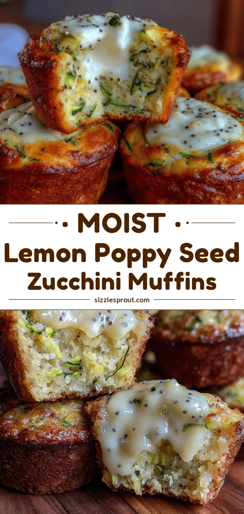 lemon poppy seed zucchini muffins recipe