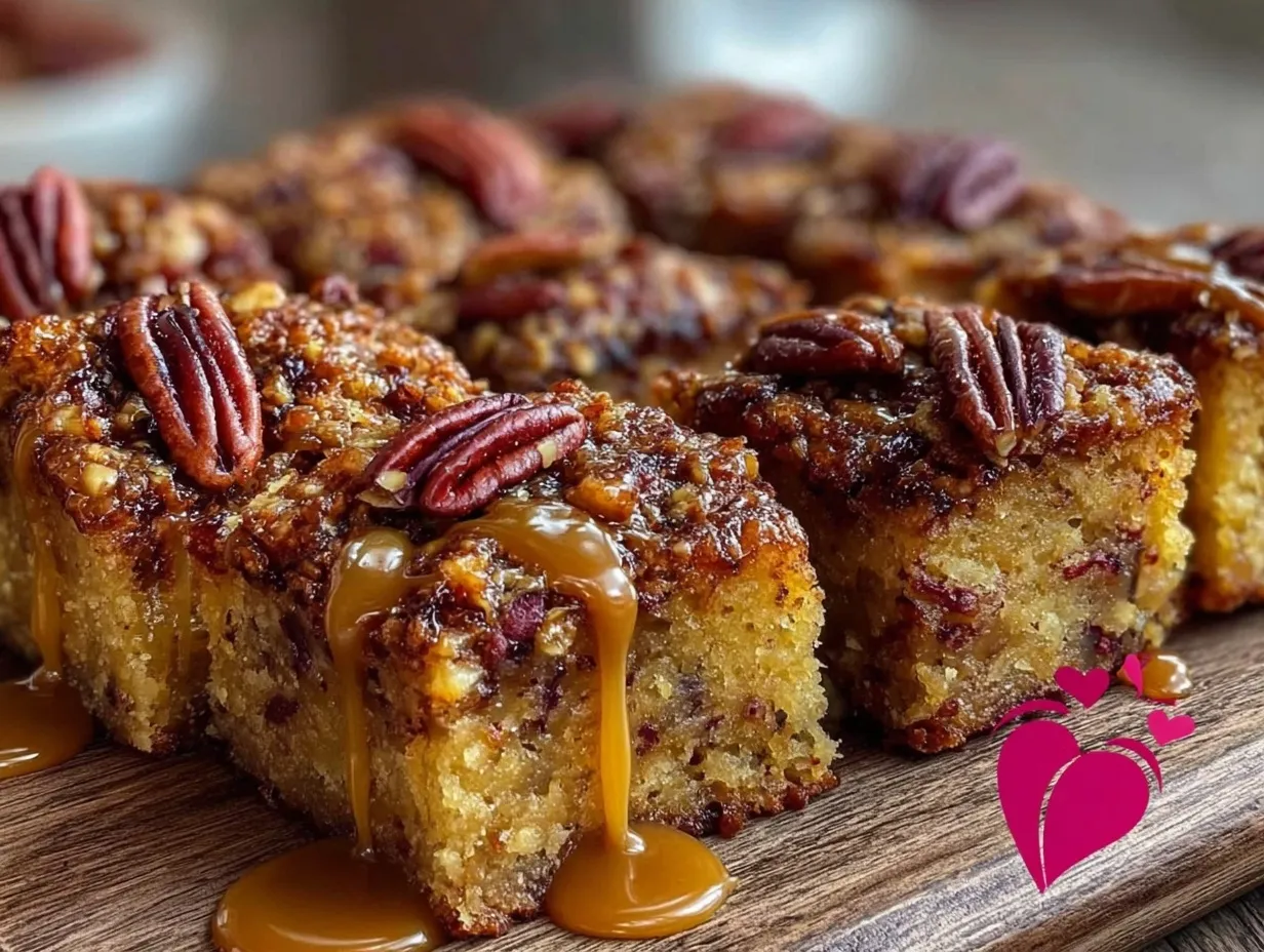 maple pecan blondie bars preparation steps