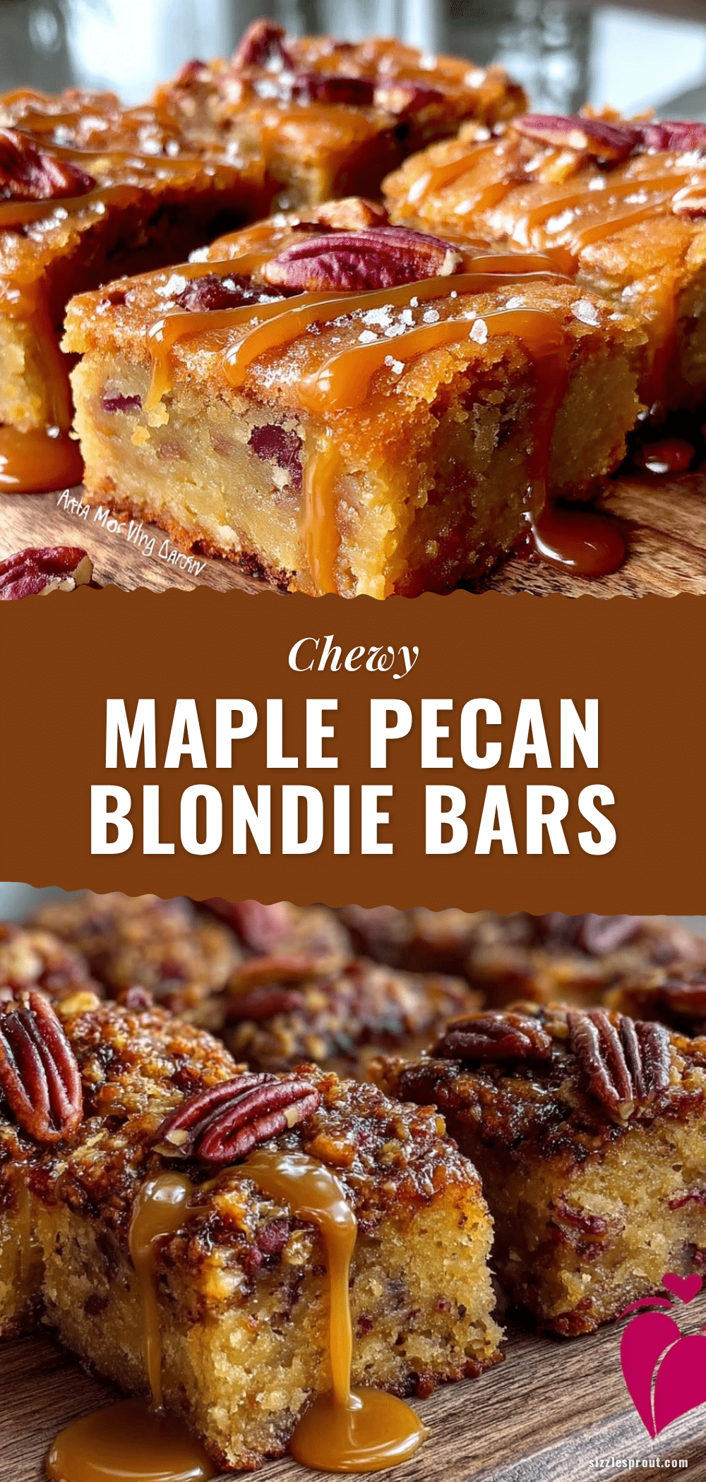 maple pecan blondie bars recipe