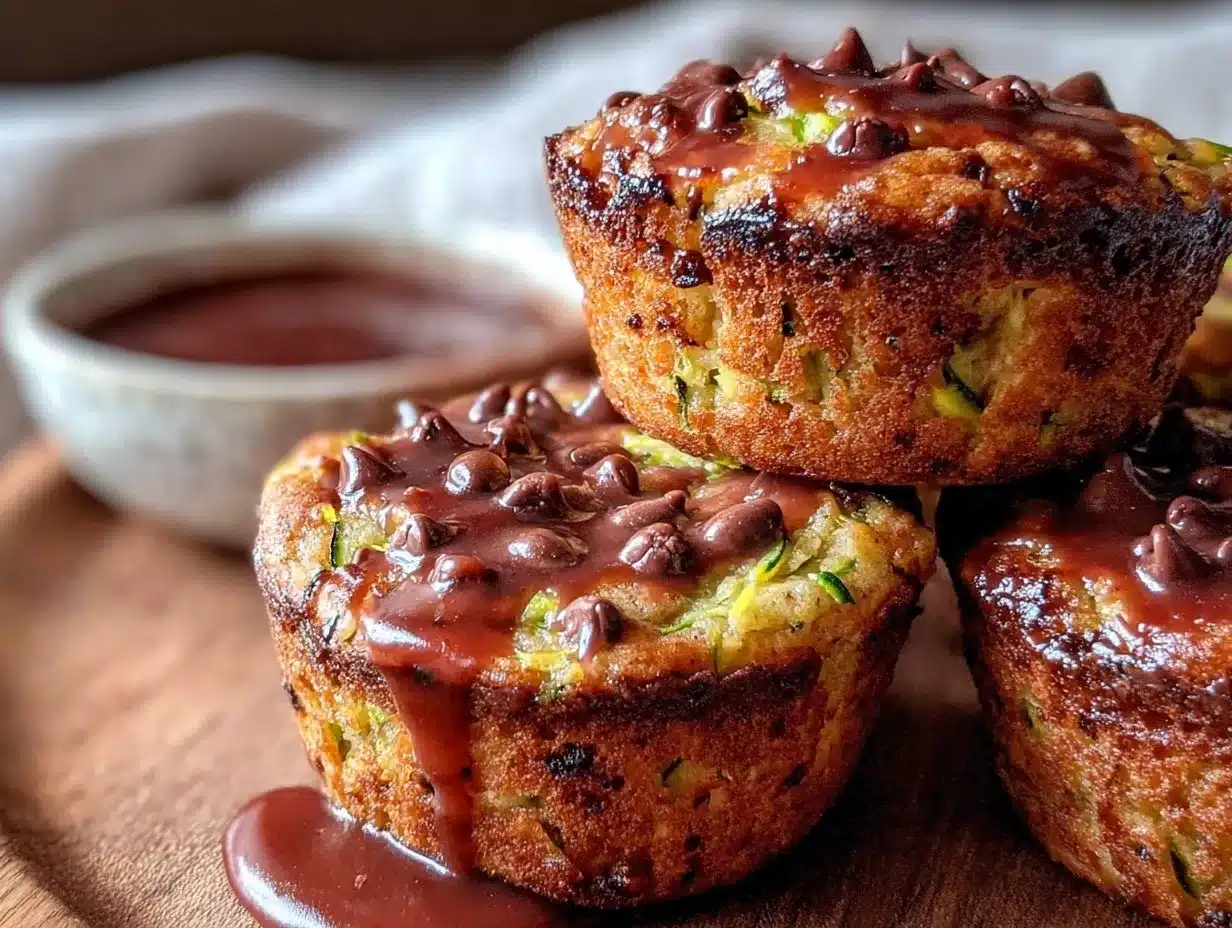 moist chocolate chip zucchini muffins preparation steps