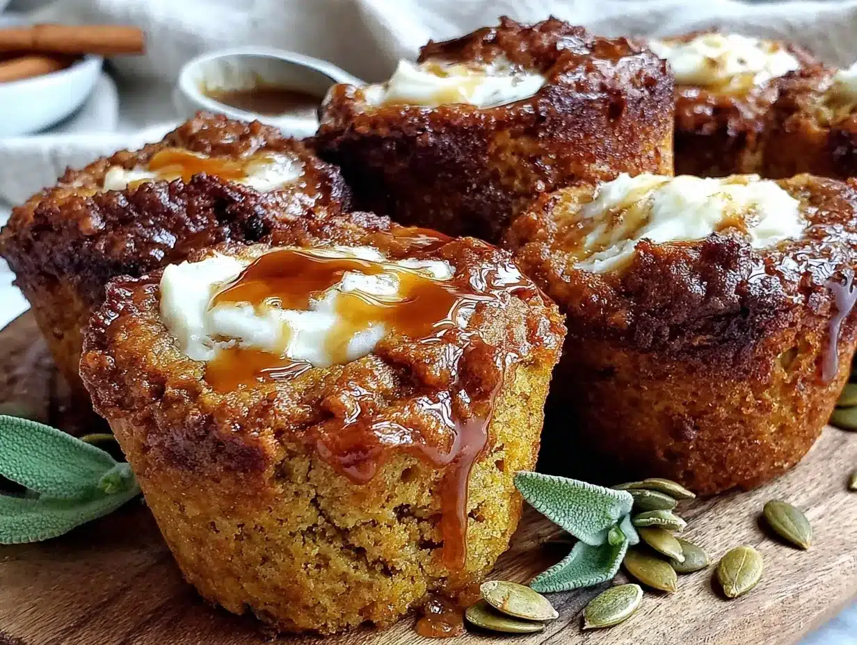 moist pumpkin cream cheese swirl muffins preparation steps