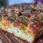 no-knead sourdough focaccia - featured image