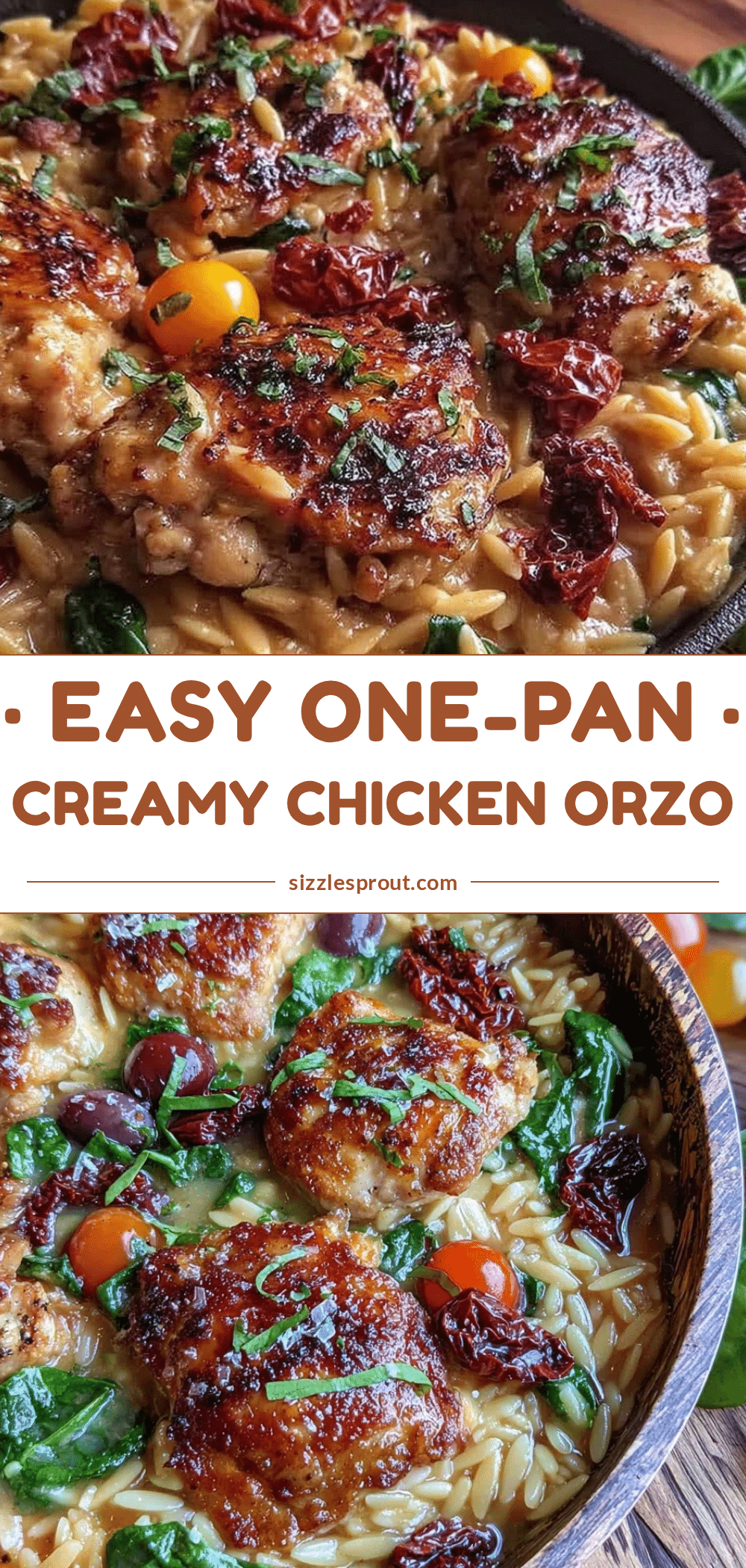 one-pan lazy chicken orzo recipe