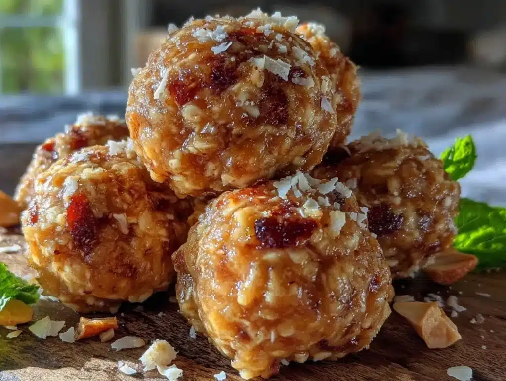 peanut butter energy balls - featured image