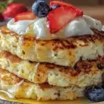 protein pancakes with Greek yogurt - featured image