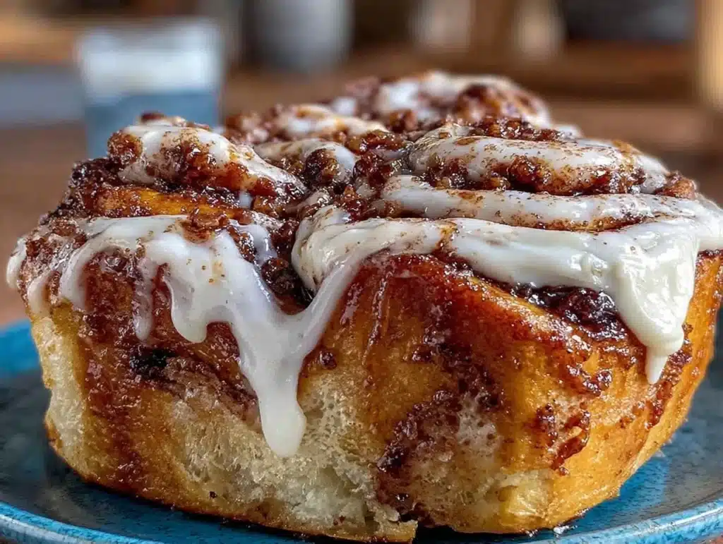 pumpkin cinnamon roll bake - featured image