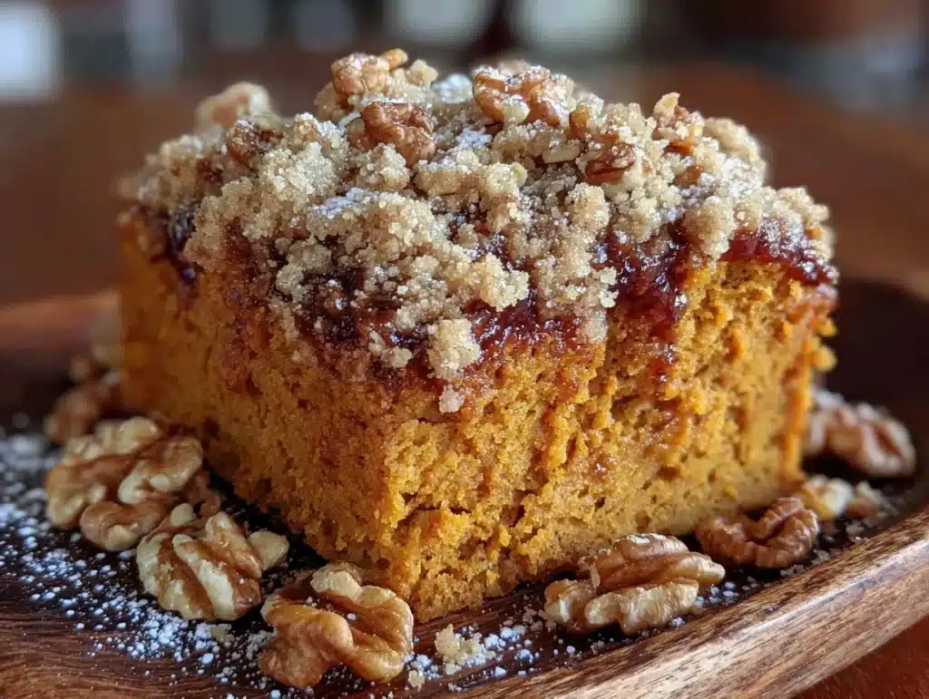 pumpkin coffee cake - featured image