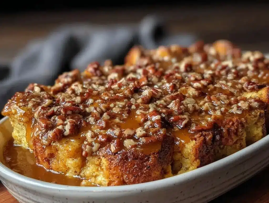 pumpkin french toast casserole - featured image