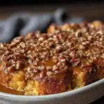 pumpkin french toast casserole - featured image