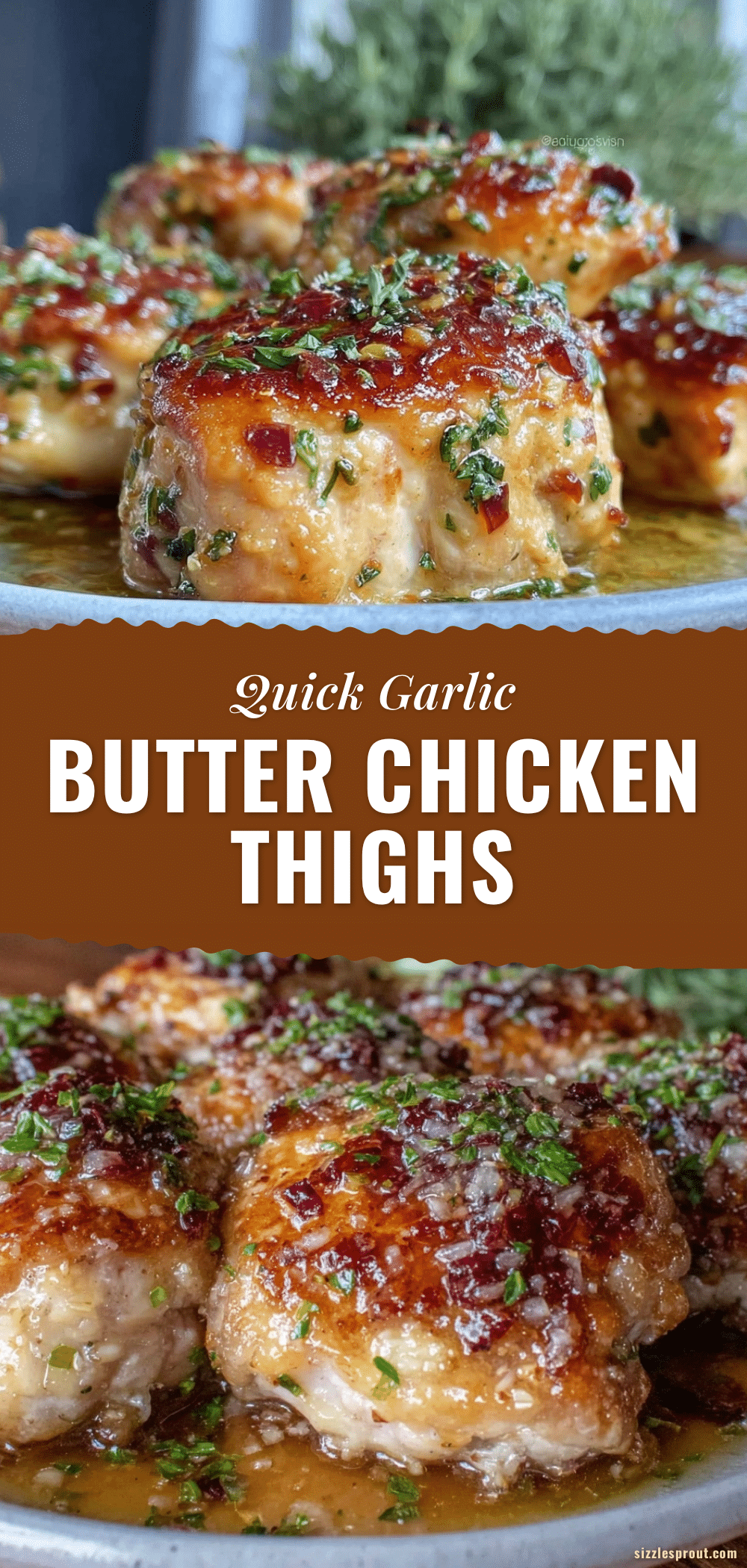 quick garlic butter chicken thighs recipe