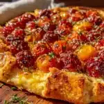 roasted cherry tomato galette - featured image