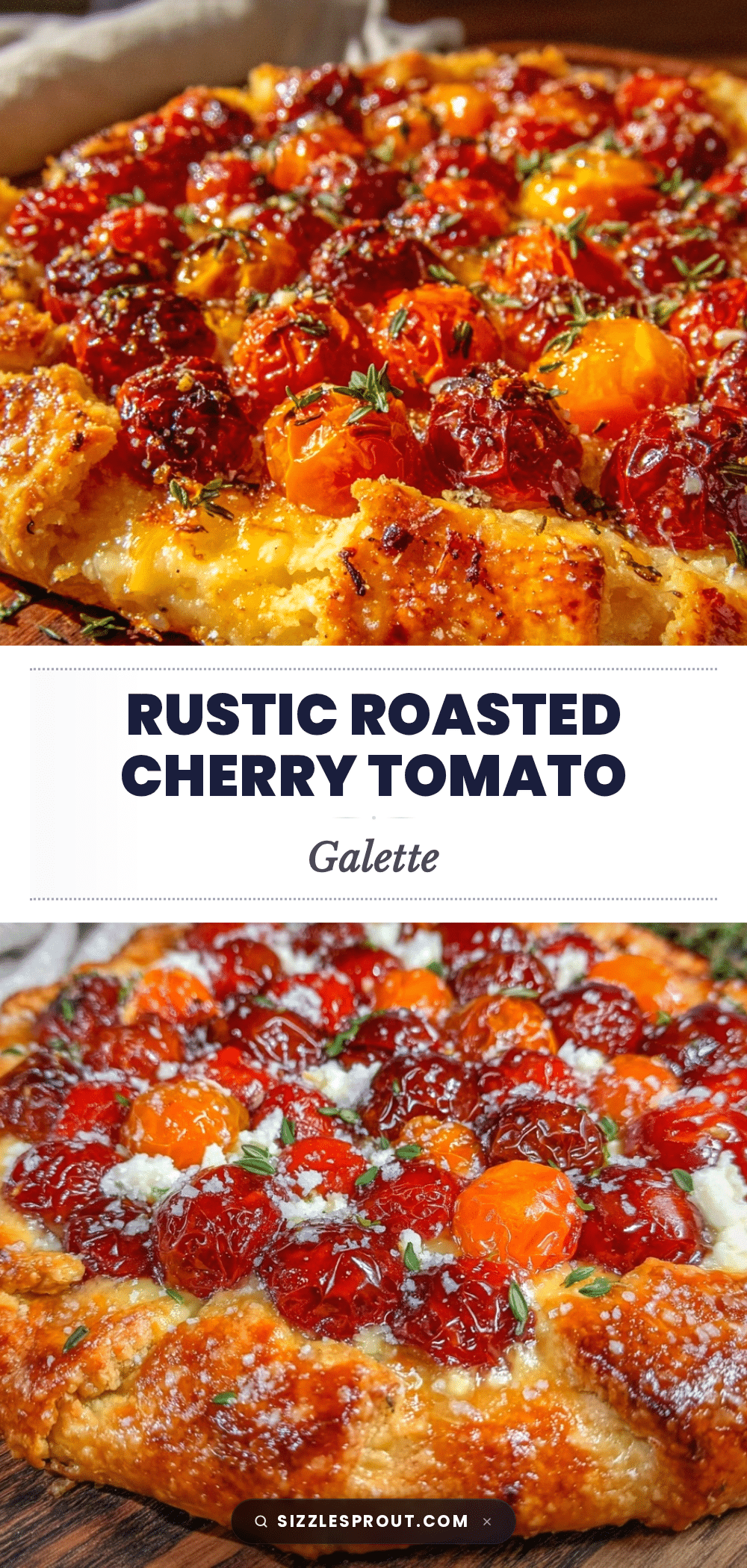 roasted cherry tomato galette recipe