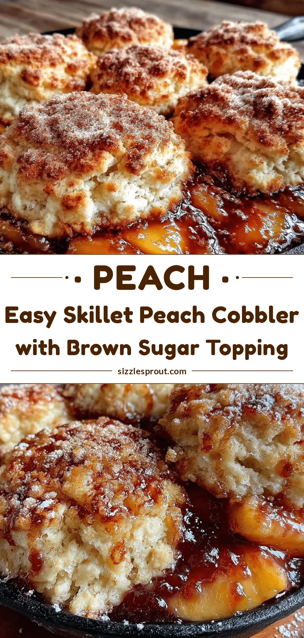 skillet peach cobbler recipe