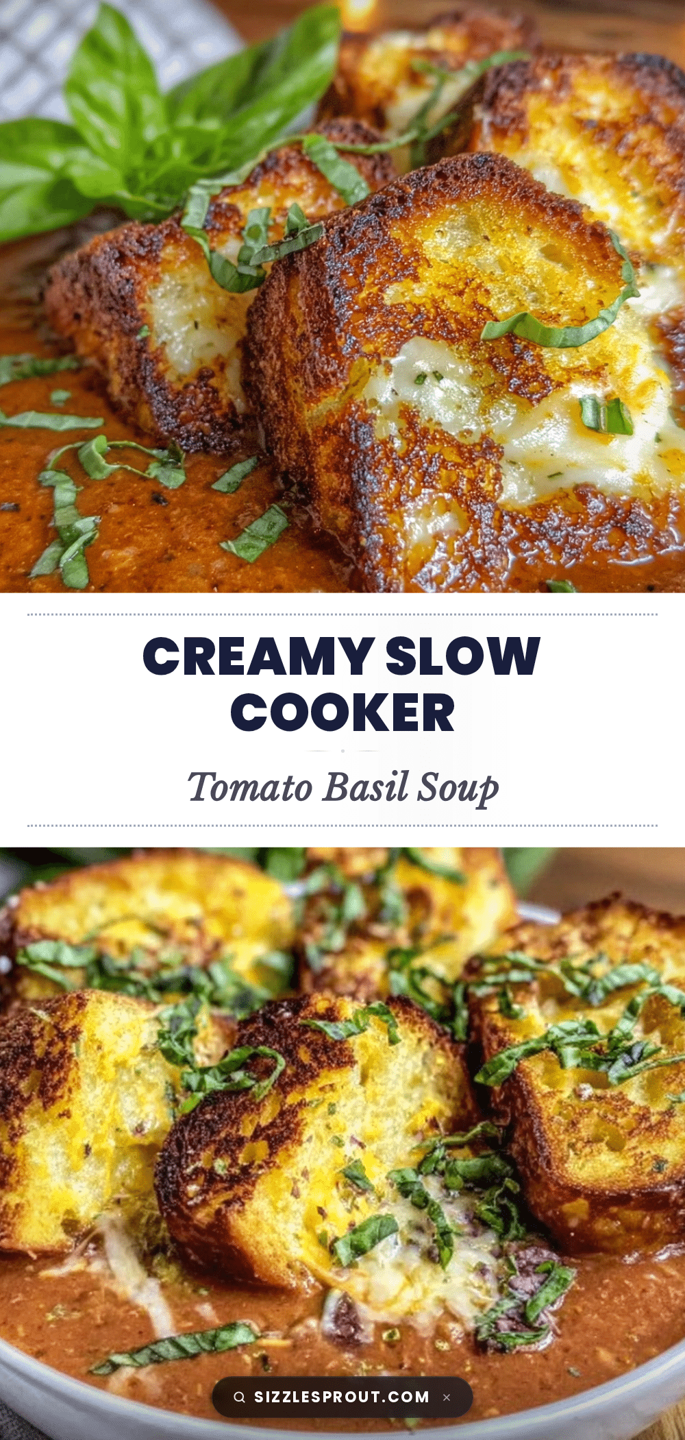 slow cooker roasted tomato basil soup recipe