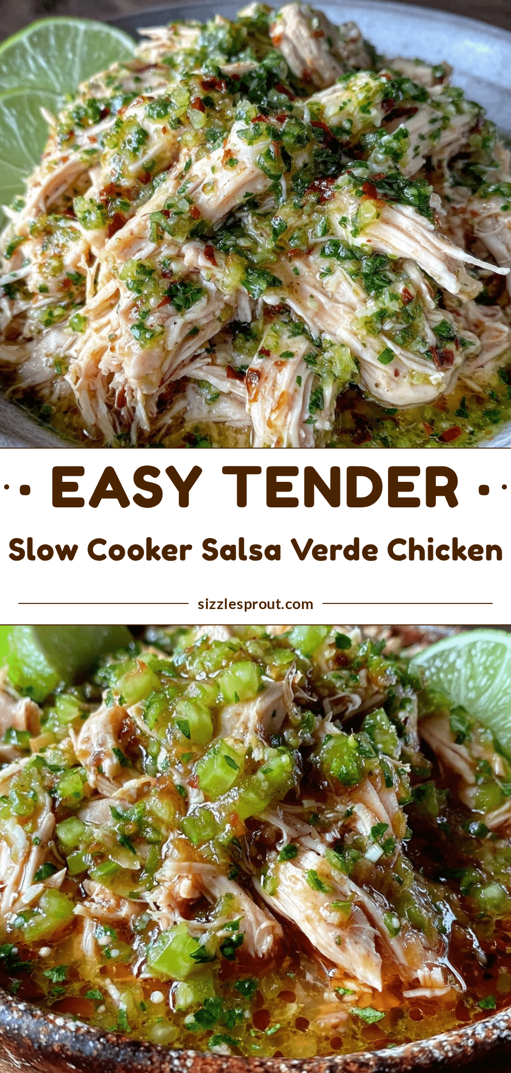 slow cooker salsa verde shredded chicken recipe