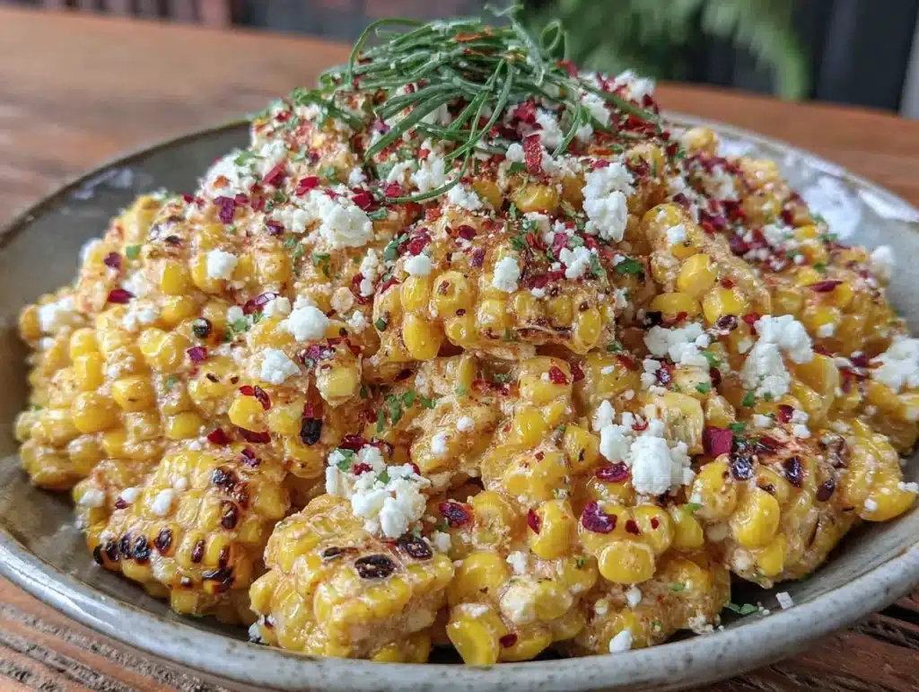 smoked paprika grilled corn elote salad - featured image