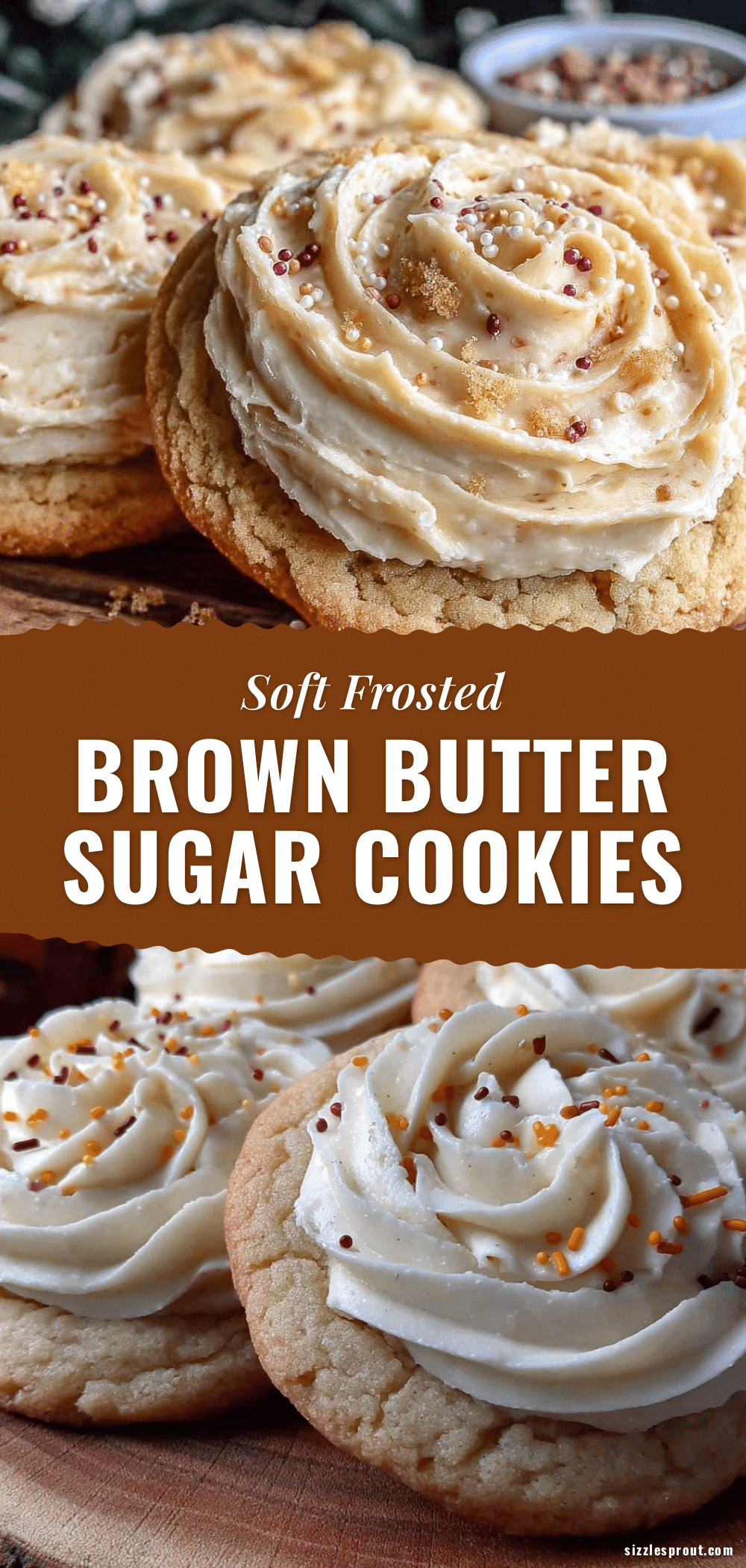 soft frosted brown butter sugar cookies recipe