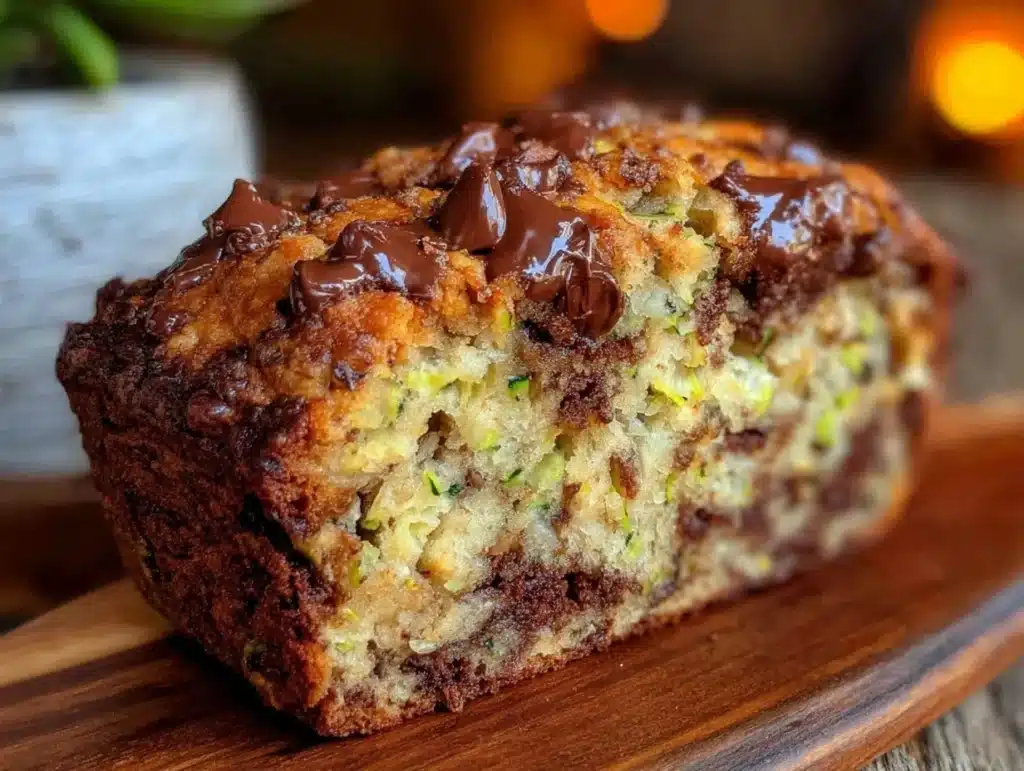 sourdough discard chocolate zucchini bread - featured image