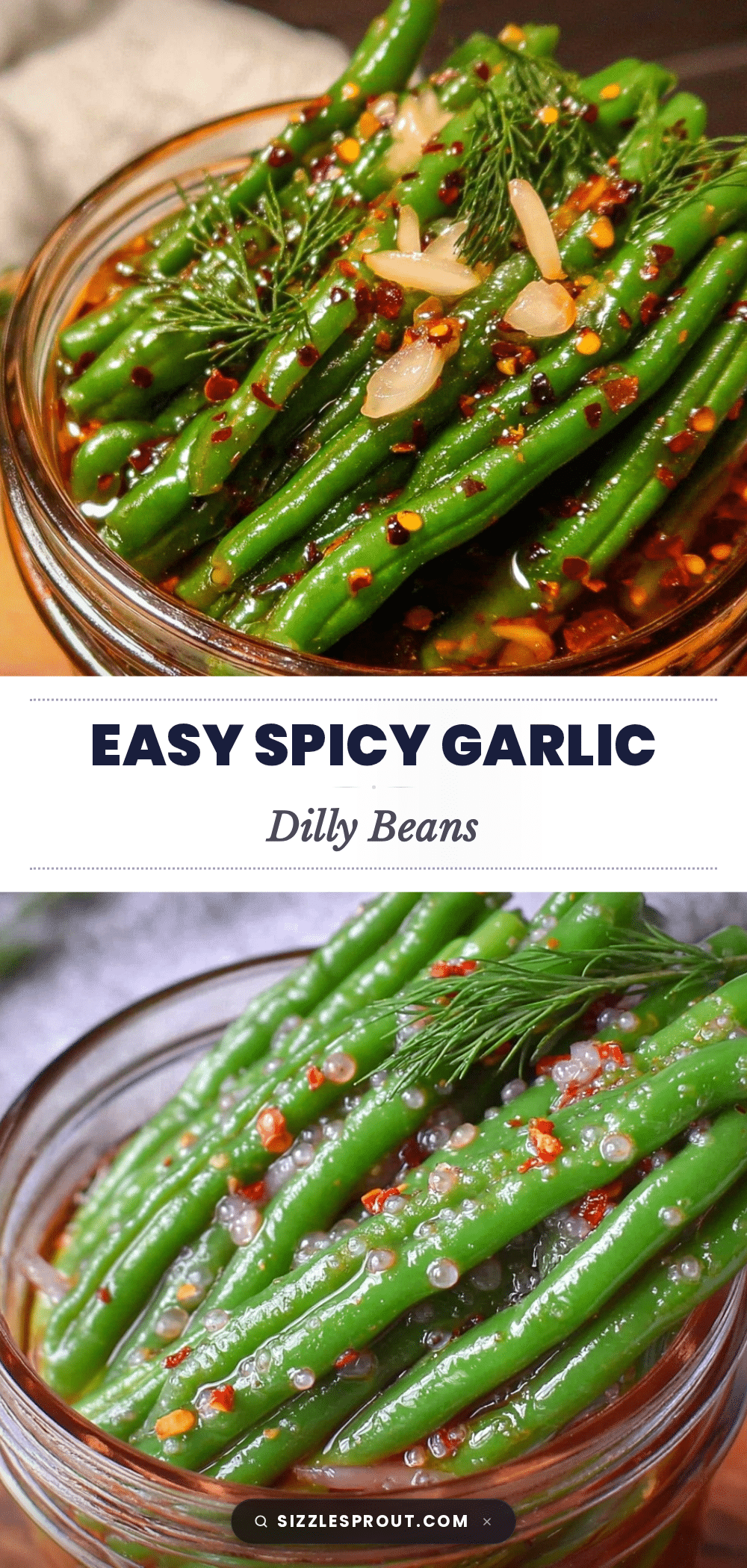 spicy garlic dilly beans recipe