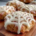 spider web pumpkin sugar cookies - featured image
