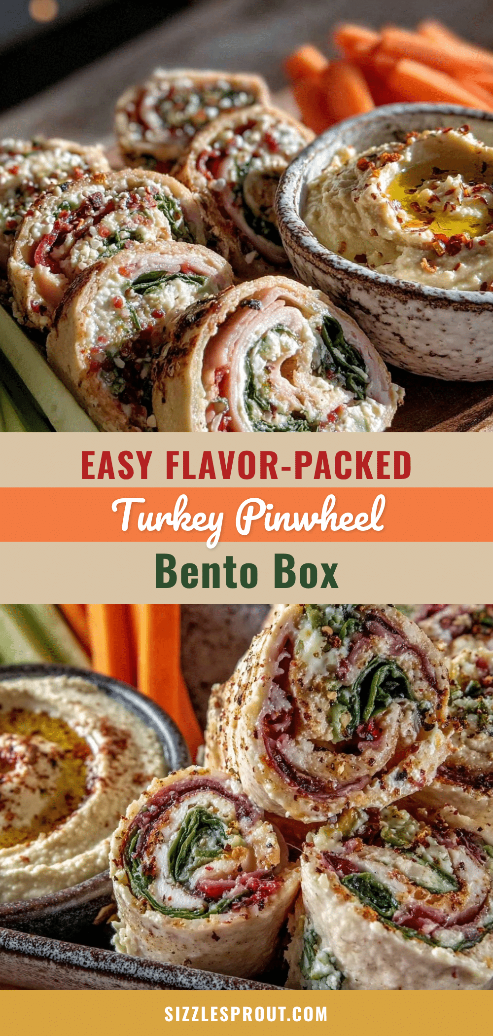 turkey pinwheel bento box lunch recipe