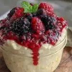 vanilla bean overnight oats - featured image