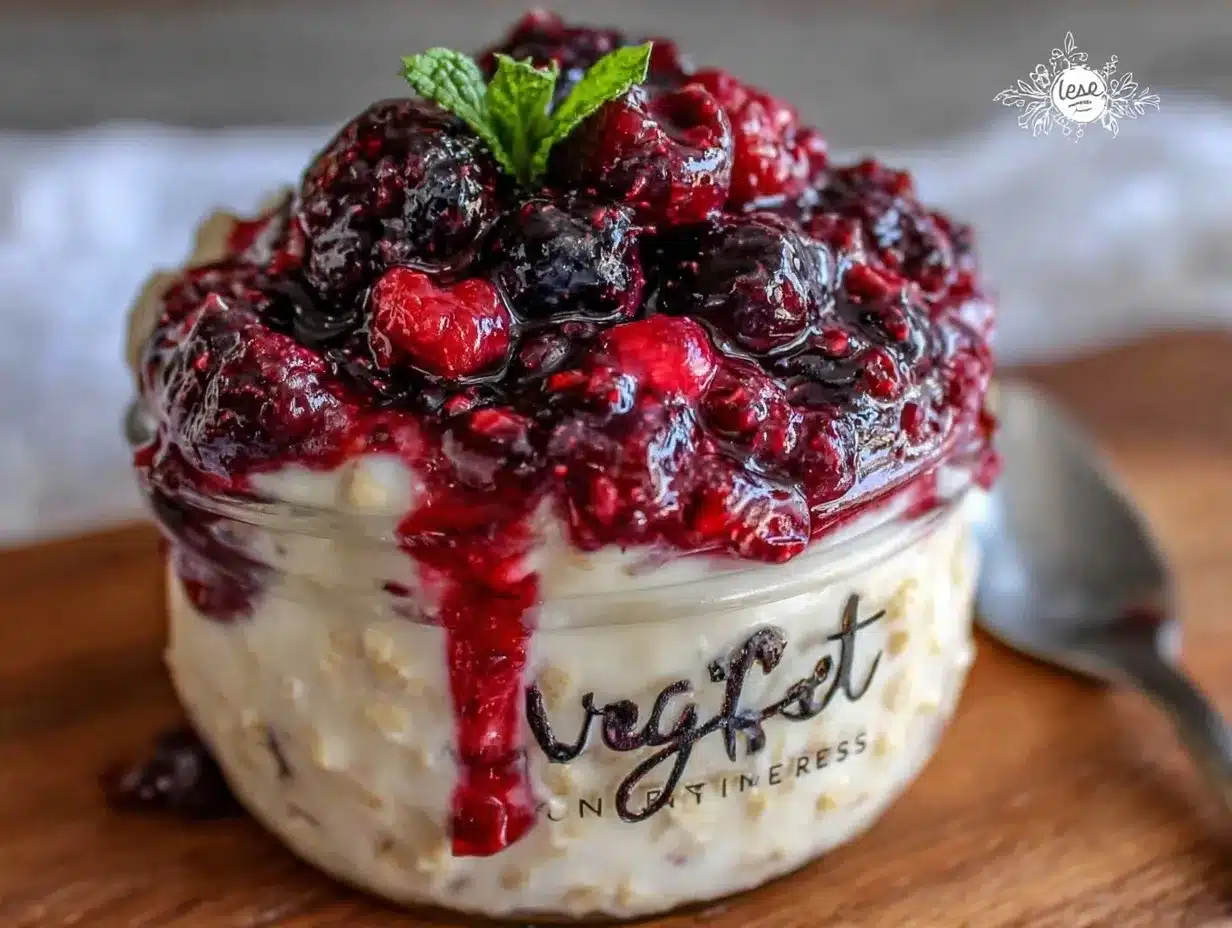 vanilla bean overnight oats preparation steps