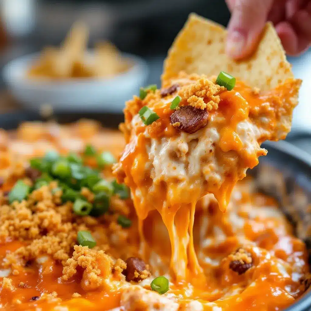 buffalo chicken tailgate dip preparation steps